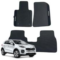 Kit Tapete Emborrachado Kia Sportage 2016 Em Diante 3 Peças Kit Tapete Emborrachado Kia Sportage 2016 Em Diante 3 Peças