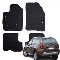 Kit Tapete Emborrachado Preto Compatível Duster 2016 a 2019 - CGW3046