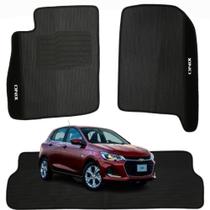 Kit Tapete Emborrachado Preto Compatível Onix 2012 em diante Kit Tapete Emborrachado Preto Compatível Onix 2012 em diante