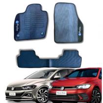 Kit Tapete Emborrachado VW Polo 2018 Até 2025 3 Peças - EcoTap