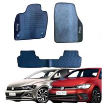 Kit Tapete Emborrachado VW Polo 2018 Até 2025 3 Peças Kit Tapete Emborrachado VW Polo 2018 Até 2025 3 Peças