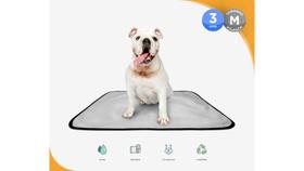 Kit tapete higiênico lavável xixi cachorro, 3 M, 60 x 80 cm - SHELBY MODA PET