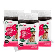Kit Tapete Higiênico Ultra Pads 60x60cm c/ 90un Carvão Petlike Kit Tapete Higiênico Ultra Pads 60x60cm c/ 90un Carvão Petlike