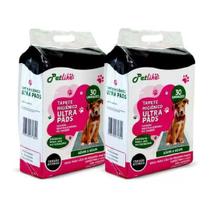 kit Tapete Higiênico Ultra Pads Carbono 30un. Com 2 60cm x 60cm