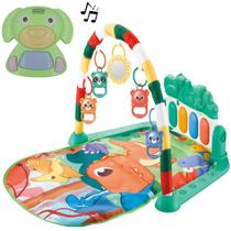 Kit Tapete Infantil Ginásio Dino Piano Verde e Dog 7 Músicas