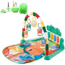 Kit Tapete Infantil Pedagógico Dino Verde e Kit Manicure - Color Baby
