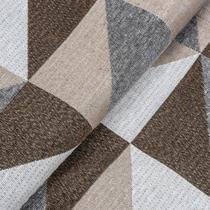 Kit Tapete Jacquard 3 Peças Passadeira 135cm Antiderrapante Sala Cozinha Algodão Poliéster Estampado