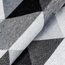 Kit Tapete Jacquard 3 Peças Passadeira 135cm Antiderrapante Sala Cozinha Algodão Poliéster Estampado