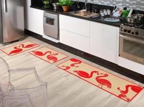 Kit tapete jogo para cozinha 3 peças sisal sem pelo 100% antiderrapante não risca piso sislle lancer (ks-66-vermelho-1) Kit tapete jogo para cozinha 3 peças sisal sem pelo 100% antiderrapante não risca piso sislle lancer (ks-66-vermelho-1)