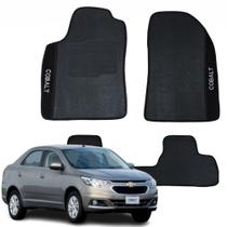 Kit Tapete Logo Bordado Específico Chevrolet Cobalt 16 17 18 19 20 21 22 23 - V7400
