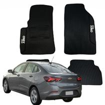 Kit Tapete Logo Bordado Específico Chevrolet Onix Plus 20 21 22 23 24 - V7360