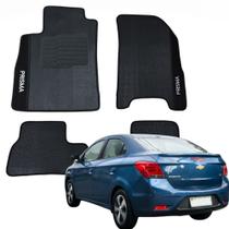 Kit Tapete Logo Bordado Específico Chevrolet Prisma 13 14 15 16 17 18 19 - V5861