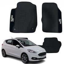 Kit Tapete Logo Bordado Específico Ford New Fiesta 14 15 - V5793