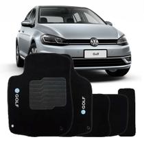 Kit Tapete Logo Bordado Específico Volkswagen Golf 14 15 16 17 18 19