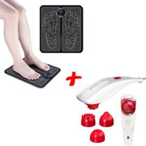 Kit Tapete Massageador Digital + Aparelho de Massagem Profissional