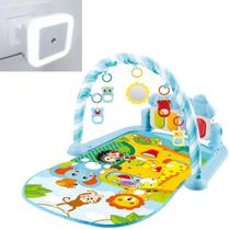 Kit Tapete p/ Bebes Portátil e Lavável Ginásio e Luminária