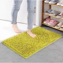 Kit Tapete para Banheiro Soft 100% Poliéster e Poliuretano 60CM X 40CM 2 Peças Verde OEM