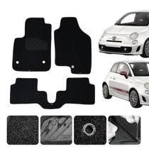 Kit Tapete para Fiat 500 2007 08 09 10 11 12 13 14 2015 Cor Preta Impermeável Sob Medida Sem odor Kit Tapete para Fiat 500 2007 08 09 10 11 12 13 14 2015 Cor Preta Impermeável Sob Medida Sem odor