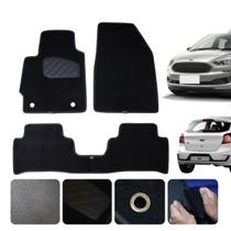 Kit Tapete para Ford Ka SE 2014 2015 2016 2017 2018 19 20 2021 Carpete Black Friday Cor Preta