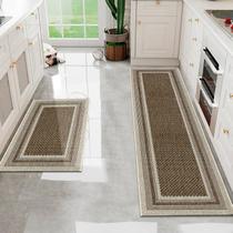 Kit Tapete Passadeira 2 Pç Cozinha Antiderrapante Js Mol M87