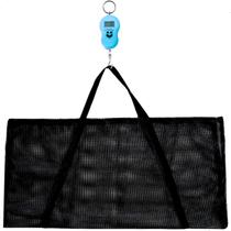 Kit Tapete Sacola De Pesca Preto + Balança