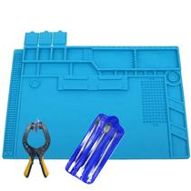 Kit Tapete Silicone Antiestática 48x32cm espátulas Acessório Kit Tapete Silicone Antiestática 48x32cm espátulas Acessório