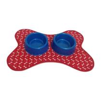 Kit Tapete Vermelho E Comedouro/Bebedouro ul