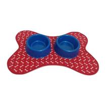 Kit Tapete Vermelho E Comedouro/Bebedouro ul
