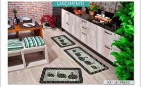 Kit Tapetes de Cozinha Multi Kit Andino 3 Peças