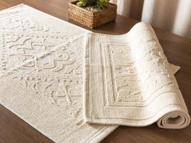 Kit Tapetes Passadeira 3 Peças Luxo cozinha e banheiro Comfy