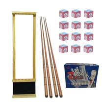 Kit Taqueira Com Lousa + 4 Tacos de 1,30M + 12Unidades de Giz Azul SeteBelo + 1 CX de Giz Branco SeteBelo Kit Taqueira Com Lousa + 4 Tacos de 1,30M + 12Unidades de Giz Azul SeteBelo + 1 CX de Giz Branco SeteBelo
