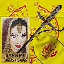 Kit Taro Cartas Ciganas + Athame + Toalha + Estojo
