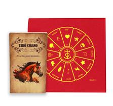 KIT Tarô Cigano iniciantes 36 cartas Toalha Cigana Vermelha KIT Tarô Cigano iniciantes 36 cartas Toalha Cigana Vermelha
