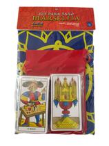 Kit Tarô de Marselha + Toalha Mandala esotérica + Bolsa Kit Tarô de Marselha + Toalha Mandala esotérica + Bolsa