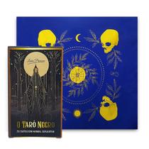 Kit Tarô Toalha Brilho Azul/Dourado e Grande Taro Negro Kit Tarô Toalha Brilho Azul/Dourado e Grande Taro Negro