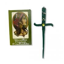 Kit Tarot Cigana Esmeralda e Punhal Kit Tarot Cigana Esmeralda e Punhal