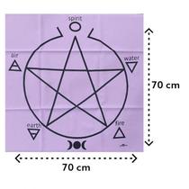 Kit Tarot Das Bruxas Roxo + Estojo + Athame + Toalha Kit Tarot Das Bruxas Roxo + Estojo + Athame + Toalha