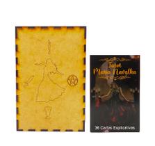 Kit Tarot Maria Navalha 36 cartas e Porta Tarô Caixa Madeira Kit Tarot Maria Navalha 36 cartas e Porta Tarô Caixa Madeira