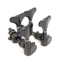 Kit Tarraxa Blindada Preta 2r + 2l Contra Baixo Elétrico