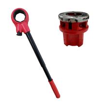 Kit Tarraxa Manual para Cano 1/2 e Porta Catraca Para Tarraxa de Rosca de Cano Metálico Kit Tarraxa Manual para Cano 1/2 e Porta Catraca Para Tarraxa de Rosca de Cano Metálico