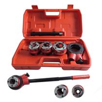 Kit Tarraxa Rosca BSP Rosqueadeira Manual BSPT 1/2 3/4 1 Pol Tarracha Cano Jogo Cossinete Para Tubo Metal Galvanizado Ferro
