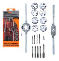 Kit Tarraxas e Cossinete Macho Jogo 20 Peças Estojo