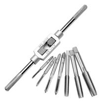 Kit Tarraxas e Macho Vira Macho Abrir Rosca Aço Carbono Ferramentas Mecânicas 8 Peças Kit Tarraxas e Macho Vira Macho Abrir Rosca Aço Carbono Ferramentas Mecânicas 8 Peças