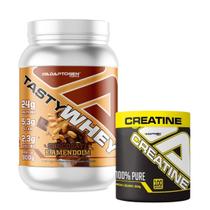 Kit Tasty Whey 3w Adaptogen 900g com Creatina Adaptogen 300g