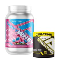 Kit Tasty Whey 3w Adaptogen 900g com Creatina Adaptogen 300g