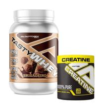 Kit Tasty Whey 3w Adaptogen 900g com Creatina Adaptogen 300g