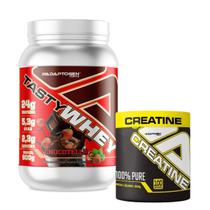 Kit Tasty Whey 3w Adaptogen 900g com Creatina Adaptogen 300g