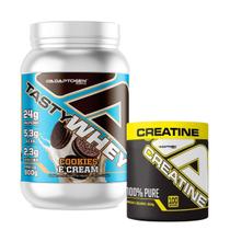 Kit Tasty Whey 3w Adaptogen 900g com Creatina Adaptogen 300g