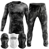 Kit Tático Tropa de Elite Airsoft Paintball Segunda Pele Rasguard Térmico Masculino Feminino Treino