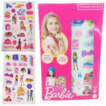 Kit Tattoo Barbie Tatuagem Temporária Infantil Menina Fake Segura Presente Lembrancinha Item Festa Moda Estilo